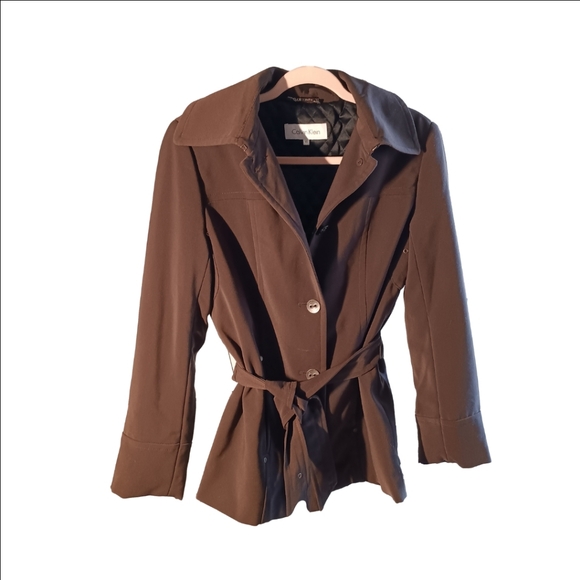 NWT Calvin Klein Heavyweight Trench Coat - Picture 1 of 11